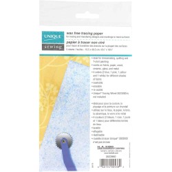 UNIQUE SEWING TRACING PAPER ASSORTED COLOURS - 16.5 X 49.5CM (6 1/2" X 9 1/2") - 5 SHEETS